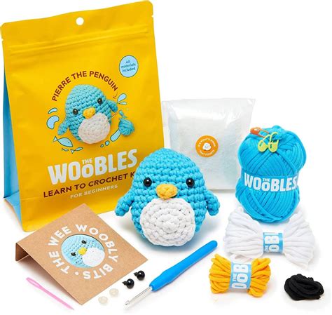 The Woobles Beginner Crochet Kit - Sebastian the Lion. . Woobles kit